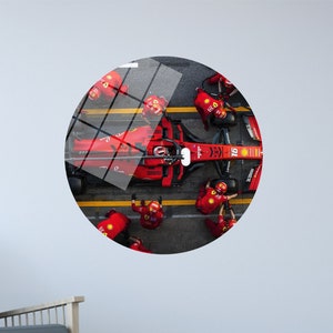 Charles Leclerc Wall Art, Formula One Pit Stop, Gift For Him, Ferrari Formula 1 Canvas, Formula One Pit Stop Wall Art, Boy Room Wall Decor,