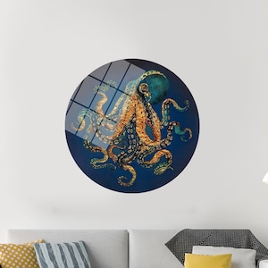 Trendy Art, Trendy Wall Art, Printable Wall Art, Luxury Art, Animal Printed, Octopus, Modern Wall Art, Octopus 3D Canvas,