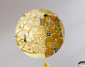 Tree Life Glass Art, Gustav Klimt Gift Canvas, The Tree Of Life Canvas, Tree Life Canvas Art, Klimt Print Art, Klimt Tree Wall Art,Gift Art