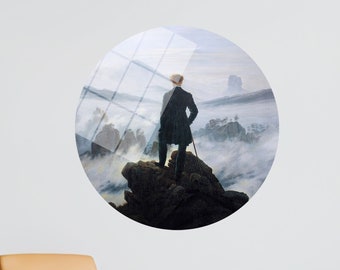 Wall Hanging, Gift For Him Personalized, Wall Hangings, Man Canvas Gift, Wanderer Above the Sea of Fog Poster, Caspar David Friedrich,