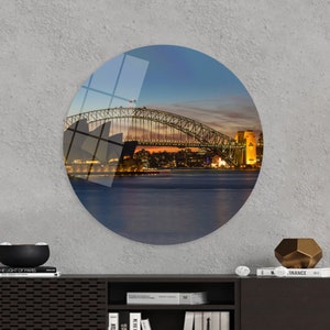 Stadtbild Leinwand Kunst, Royal Botanic Garden, Große Leinwand, Wandkunst, Geschenke, Sydney Ansicht Leinwand Druck, Ansicht Kunstwerk, Wohnzimmer Wandkunst,