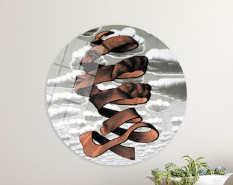 MC Escher 'Rind' Canvas Art: Modern Wall Decor
