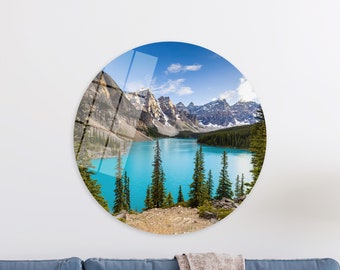 Moraine Lake Canvas Art: Banff Alberta View, Framed Wall Decor