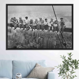 Lunch Atop a Skyscraper Canvas Print: New York City Wall Art