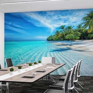 Tropical Ocean Wallpaper: 3D Sea Landscape Wall Decor image 3