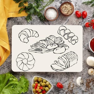 Tagliere per pane personalizzato: tagliere in vetro temperato per panetteria