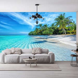 Tropical Ocean Wallpaper: 3D Sea Landscape Wall Decor image 5