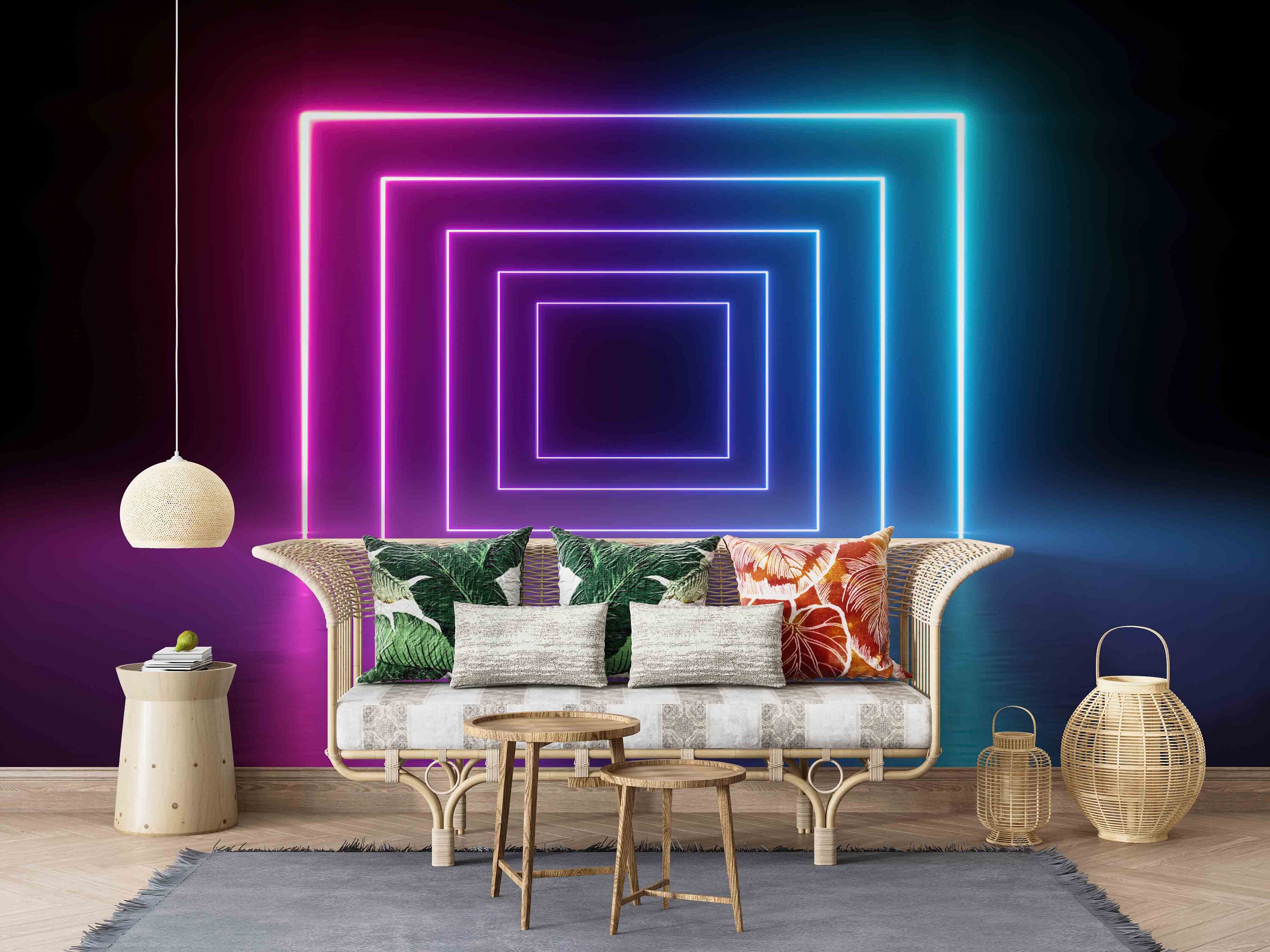 3D Paper Wall Art 3D Papercraft Stick on Wallpaper Art Deco Etsy