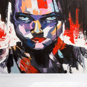 Wall Decorations, Gift For Him, Removable Wallpaper, Abstract Human Painting Wall Paper, Oil Paper Craft, Modern Wallpaper, 3D Wall Mural,