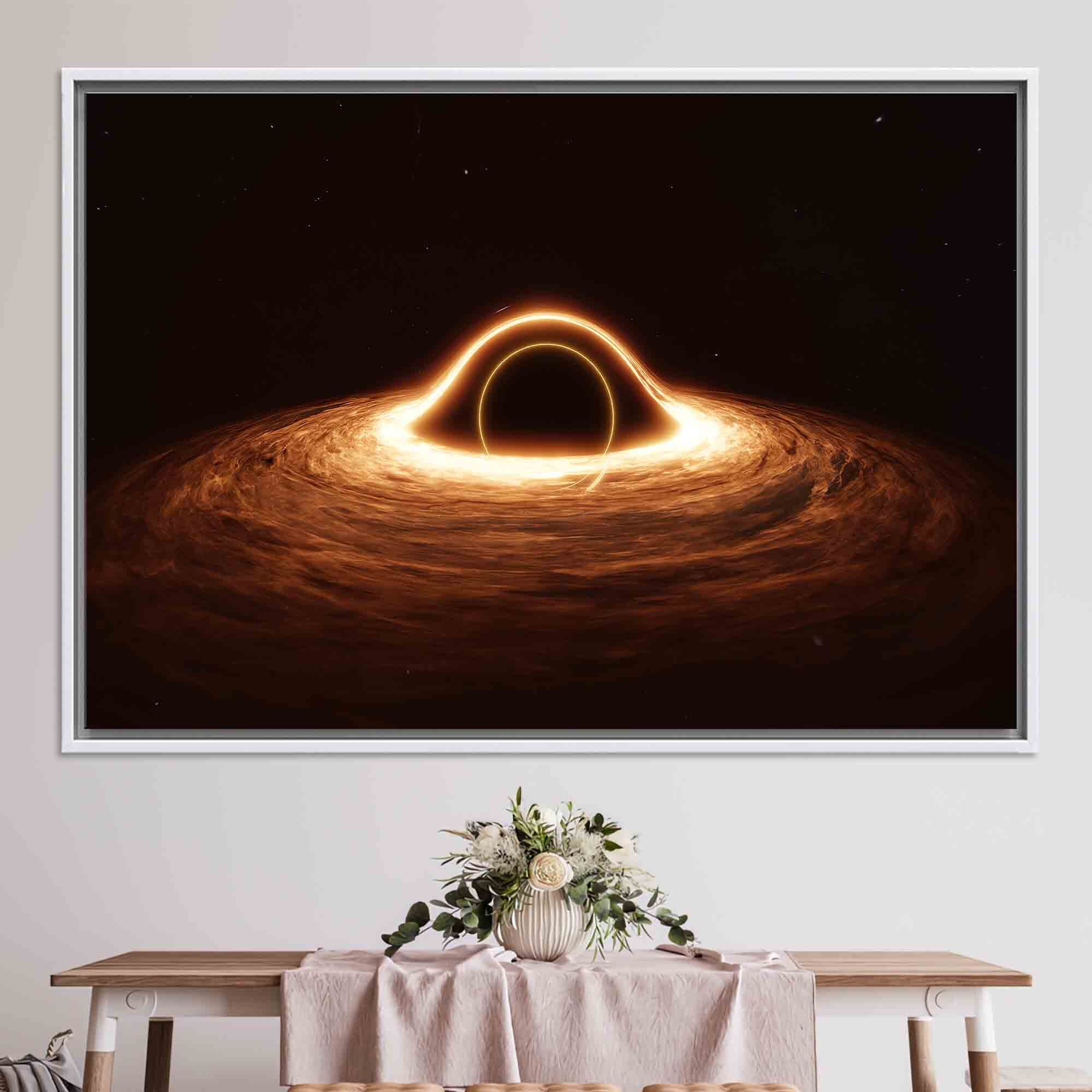 3D Black Hole Canvas: Tempered Glass Astronomy Wall Art - Etsy