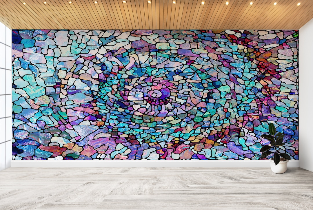 Vinyl Wallpaper, Wall Decor, Bright Wall Paper, Gift for the Home