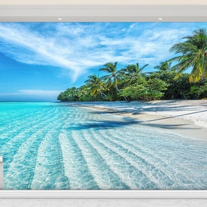 Tropical Ocean Wallpaper: 3D Sea Landscape Wall Decor image 2