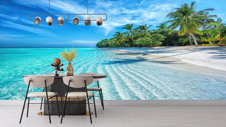 Tropical Ocean Wallpaper: 3D Sea Landscape Wall Decor image 6