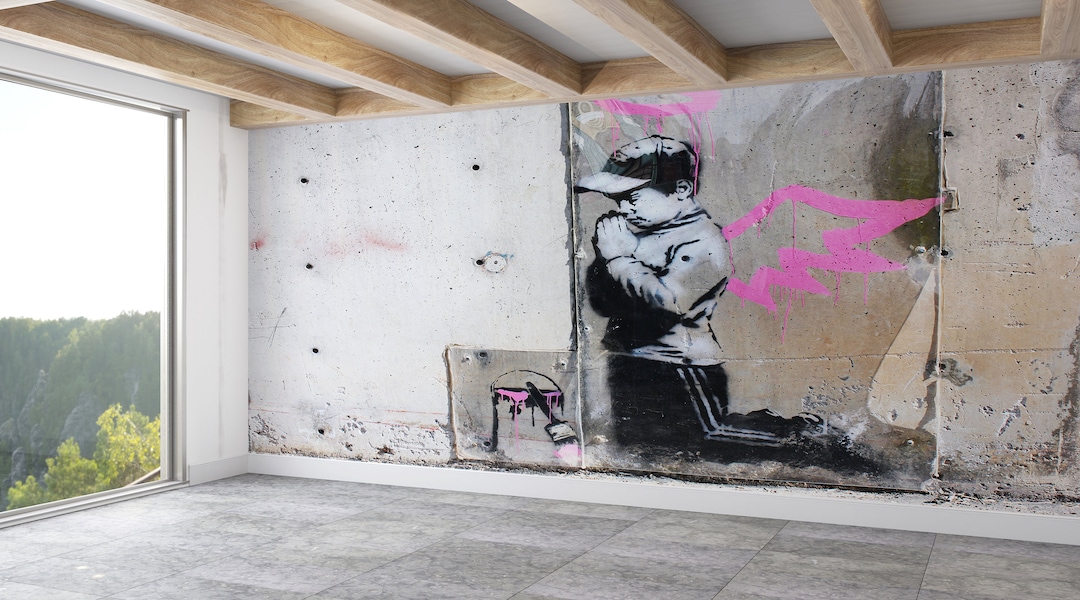 Banksy Angel Graffiti Wall Art: Street Style Decor - Etsy