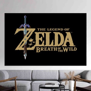 Legend Of Zelda Tempered Glass Wall Art: Gamer Room Decor