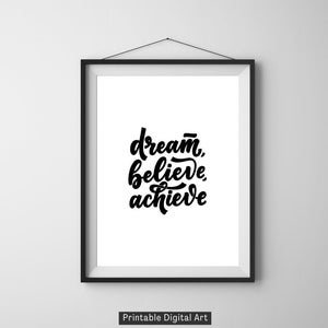 Printable Inspirational Wall Art - Etsy