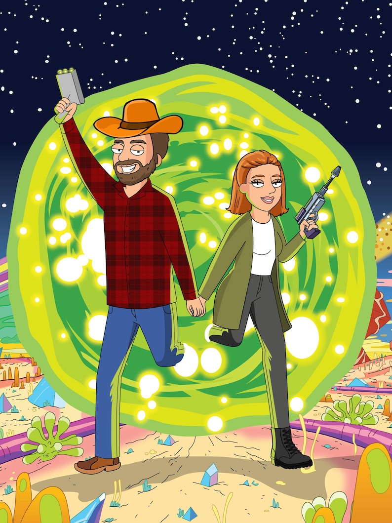 Rick And Morty Couples Portrait