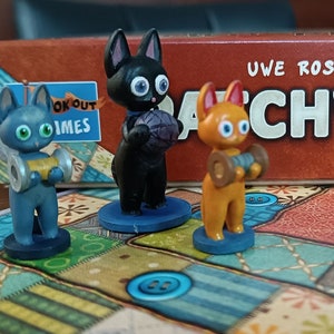 Kitten Tokens upgrade for Patchwork board game ( Hand painted) 3 pieces