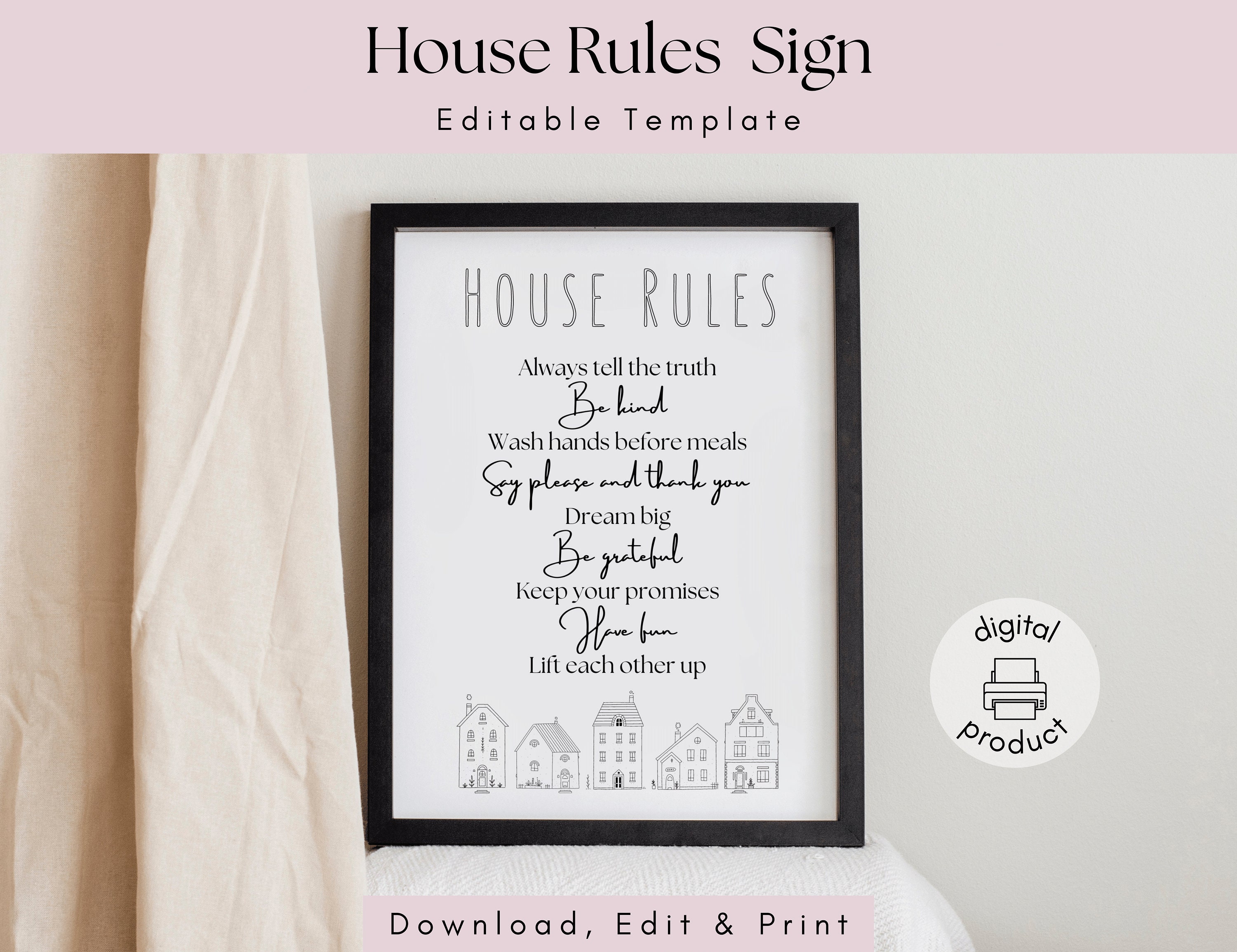 Editable House Rules Sign Template Minimalist Wall Art For Family editable-house-rules-sign-template-minimalist-wall-art-for-family