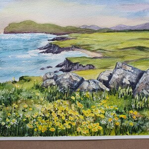 Dingle Peninsula Painting: Original Watercolor, Irish Coastal Art (8x10) by Desi Guteva image 6