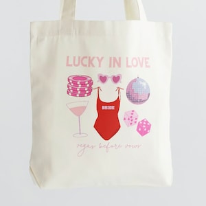 Las Vegas Bachelorette Party Tote Bag | Bachelorette Party Favors & Bride Gift Ideas with Custom Options