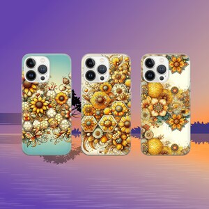 Vintage flower Phone Case Retro style Cover for iPhone 16 Pro, 15, 14, 13, 12, 11, Google Pixel 9 Pro, 8, 7A, Samsung Galaxy S24 fe, A16, A5
