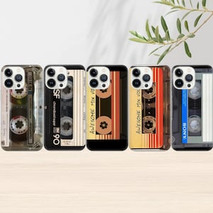Cassette  Phone Case Retro music Cover for iPhone 16 Pro, 15, 14, 13, 12, 11, Google Pixel 9 Pro, 8, 7A, Samsung S25, S24 FE, A26, A36