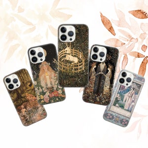 Coque de portable Art médiéval Castlecore art Cover pour iPhone 16 Pro, 15, 14, 13, 12, 11, Google Pixel 9 Pro, 8, 7A, Samsung Galaxy S24 fe, A16,