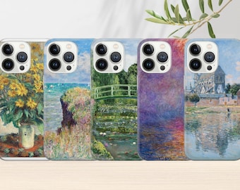 Custodia per telefono artistica di Claude Monet: cover impressionista per iPhone, Galaxy, Pixel 17e, Air, pro max 16,15 14 13 s26 ultra, 24 23 9,8 pro 7 Belle arti