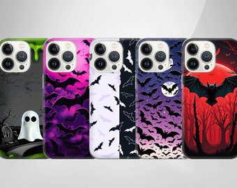 Bat Phone Case: Spooky Halloween Cover,  Cover for iPhone 17Pro, 16, 15,14,13,12,Samsung S26,S25,S24,S23,Pixel 10,9
