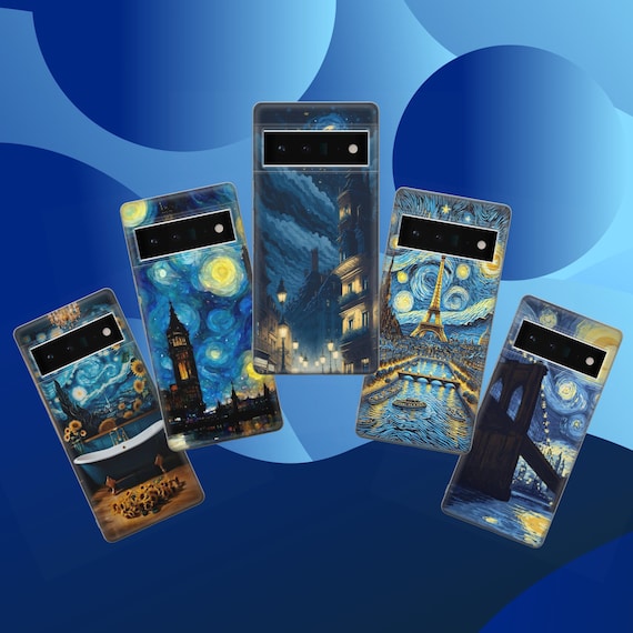 Van Gogh Kunst Handyhülle Für Google Pixel 8a – Transparent, Stoßfest, TPU, Mit 4K-Druck