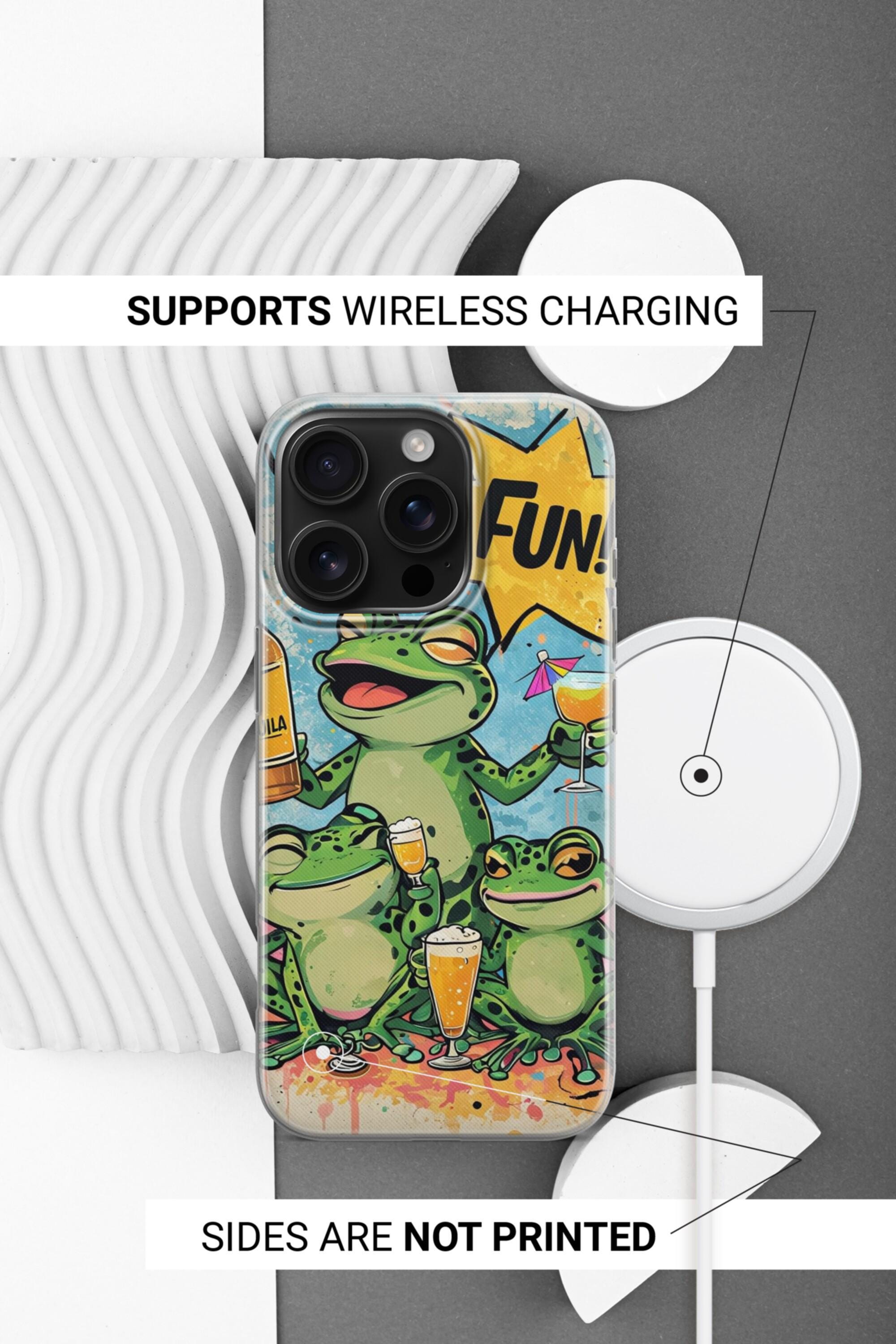 Tanzende Frösche Handyhülle Für Google Pixel 9/9 Pro – Weiche TPU-Hülle Mit Hippie-Design
