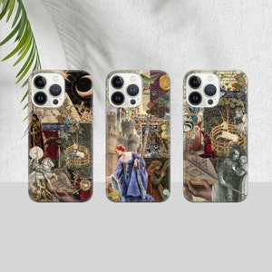 Medieval collage Phone Case Renaissance art Cover for iPhone 16e, 15, 14, 13, 12, 11, Google Pixel 9 Pro, 8, 7A, Samsung S25 edge, S24 FE, A