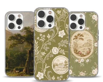 Vintage-Handyhülle mit mittelalterlichem Wildtiermotiv für iPhone 17 Pro, 16, 15, 14, 13, 12, Samsung S26, S25, S24, S23, Pixel 10, 9