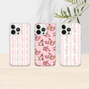 Blushing florals Phone Case Beige flower Cover for iPhone 16 Pro, 15, 14, 13, 12, 11, Google Pixel 9 Pro, 8, 7A, Samsung S25, S24 FE, A26, A