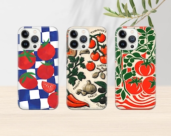 Tomaten Handyhülle Fresh Vegies Cover für iPhone 16e, 15, 14, 13, 12, 11, Google Pixel 9 Pro, 8, 7A, Samsung S25 edge, S24 FE, A71, A36