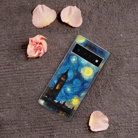 Van Gogh Kunst Handyhülle Für Google Pixel 8a – Transparent, Stoßfest, TPU, Mit 4K-Druck