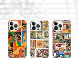 Retro Coquette phone case Aesthetic Vintage collage  Cover for iPhone 16 Pro, 15, 14, 13, 12, 11, Google Pixel 9 Pro, 8, 7A, Samsung Galaxy