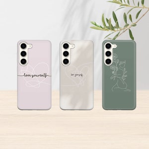 Custodia per telefono Bts jdm Line art Cover per Samsung Galaxy S24 FE S23 A16 A55, iPhone 16, 15 Pro, Pixel 9 8A