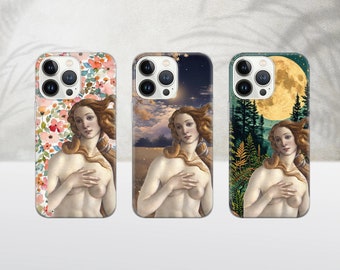 Telefonskal med namnet Venus födelse: UV-tryck för iPhone 17Pro, 16, 15, 14, 13, 12, Samsung S26, S25, S24, S23, Pixel 10, 9