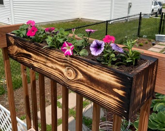 Geländer Pflanzkasten, DIY Raed Deck Planter, 30-Zoll-Kiefer, Blumen- oder Gemüsepflanzer im Freien.