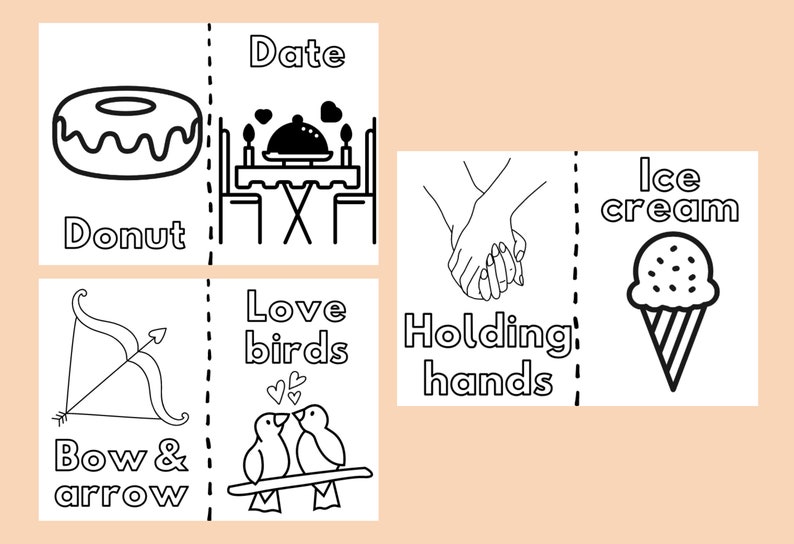 Valentine's Day PRINTABLE PLAYDOUGH MATS Kindergarten Activity Pdf