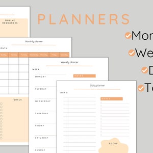 Language learning notebook. Language learning planner. Digital & printable. Korean, Chinese, Japanese, French, Arabic, Spanish, German zdjęcie 3