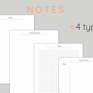 Language learning notebook. Language learning planner. Digital & printable. Korean, Chinese, Japanese, French, Arabic, Spanish, German zdjęcie 8