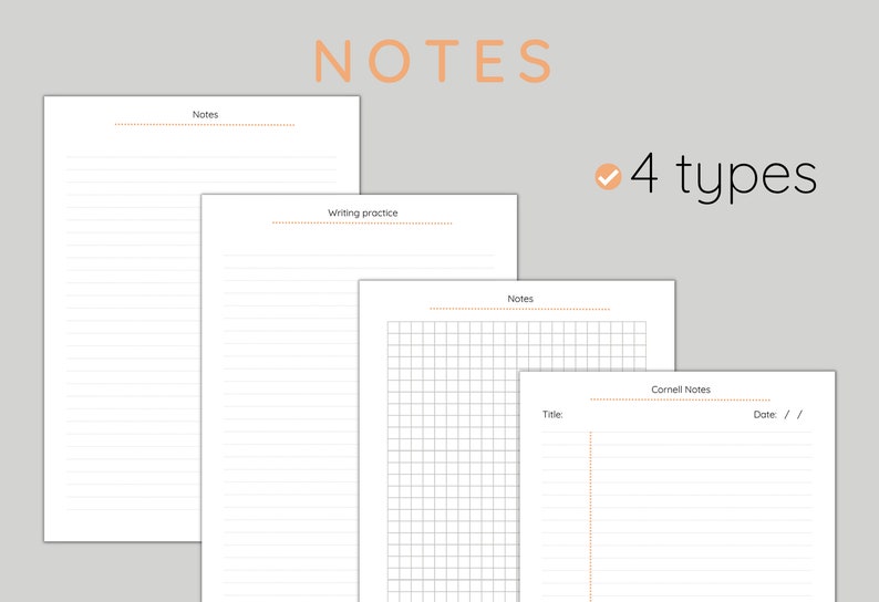 Language learning notebook. Language learning planner. Digital & printable. Korean, Chinese, Japanese, French, Arabic, Spanish, German zdjęcie 8