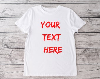 Fast custom tshirt, Personalized tee, custom t-shirt, bespoke t-shirt, men's tshirt, women's tshirt, unisex thisrt