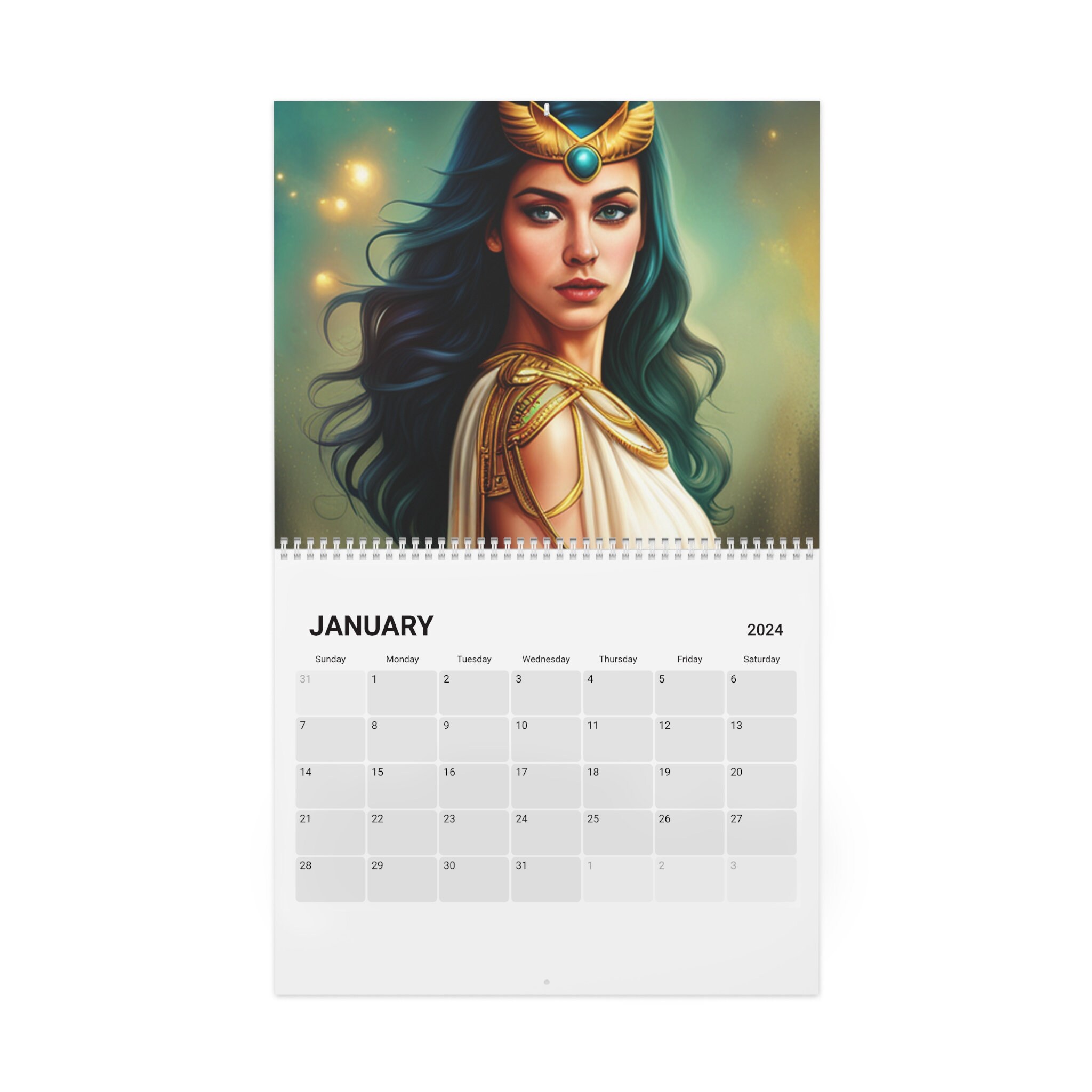 Egyptian Goddess Calendar 2024 Etsy