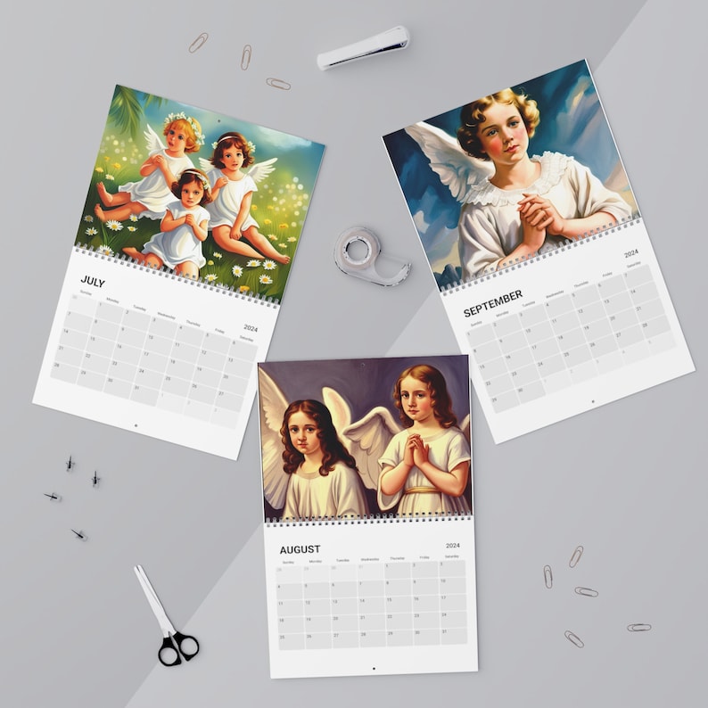 Angels Calendar 2024 Etsy