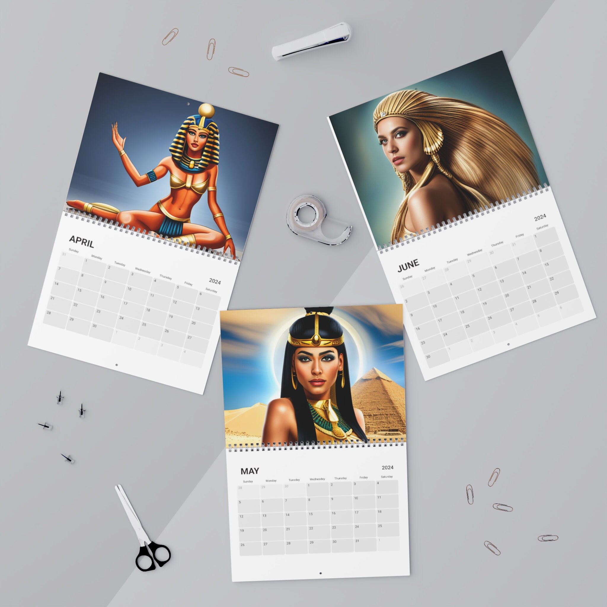 Egyptian Goddess Calendar 2024 Etsy