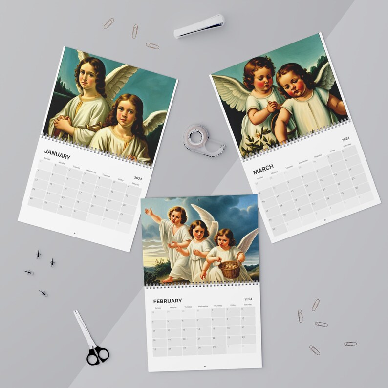 Angels Calendar 2024 Etsy